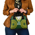 Avaiki Cook Islands Rugby Shoulder Handbag Kuki Airani Tatau Green - Aussie Hoodie
