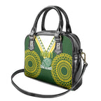 Avaiki Cook Islands Rugby Shoulder Handbag Kuki Airani Tatau Green - Aussie Hoodie