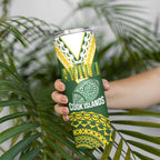 Custom Avaiki Cook Islands Rugby Skinny Tumbler Kuki Airani Tatau Green - Aussie Hoodie