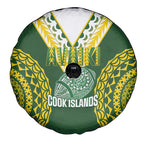 Avaiki Cook Islands Rugby Spare Tire Cover Kuki Airani Tatau Green - Aussie Hoodie