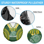 Avaiki Cook Islands Rugby Spare Tire Cover Kuki Airani Tatau Green - Aussie Hoodie