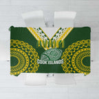 Avaiki Cook Islands Rugby Tablecloth Kuki Airani Tatau Green - Aussie Hoodie