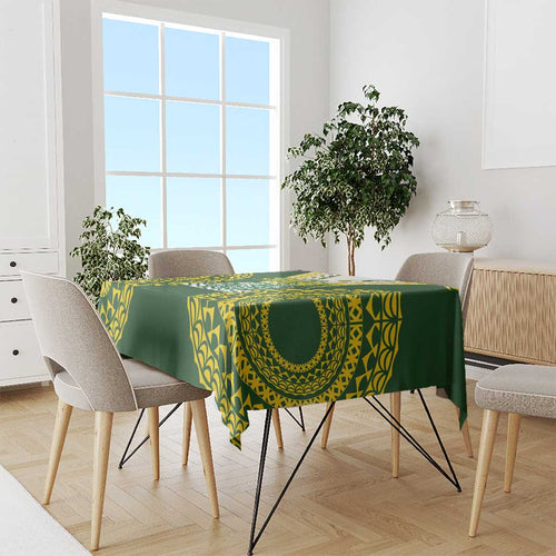 Avaiki Cook Islands Rugby Tablecloth Kuki Airani Tatau Green - Aussie Hoodie