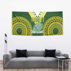 Avaiki Cook Islands Rugby Tapestry Kuki Airani Tatau Green - Aussie Hoodie
