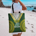 Avaiki Cook Islands Rugby Tote Bag Kuki Airani Tatau Green - Aussie Hoodie