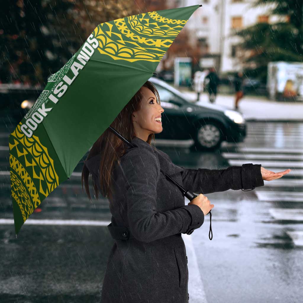 Avaiki Cook Islands Rugby Umbrella Kuki Airani Tatau Green - Aussie Hoodie