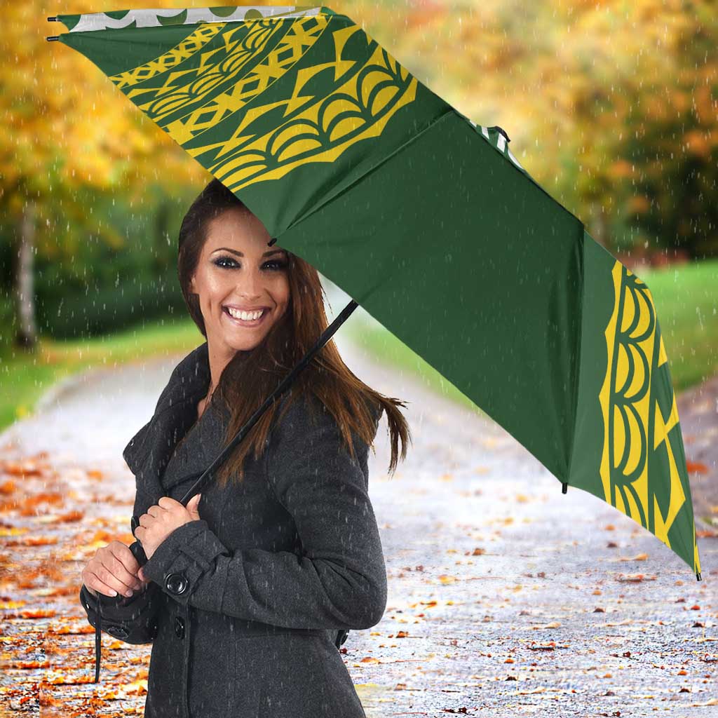 Avaiki Cook Islands Rugby Umbrella Kuki Airani Tatau Green - Aussie Hoodie