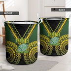 Avaiki Cook Islands Rugby Laundry Basket Kuki Airani Tatau Black - Aussie Hoodie