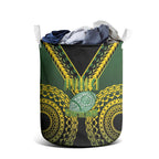 Avaiki Cook Islands Rugby Laundry Basket Kuki Airani Tatau Black - Aussie Hoodie