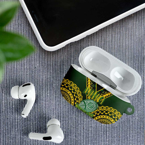 Avaiki Cook Islands Rugby AirPods Case Kuki Airani Tatau Black - Aussie Hoodie