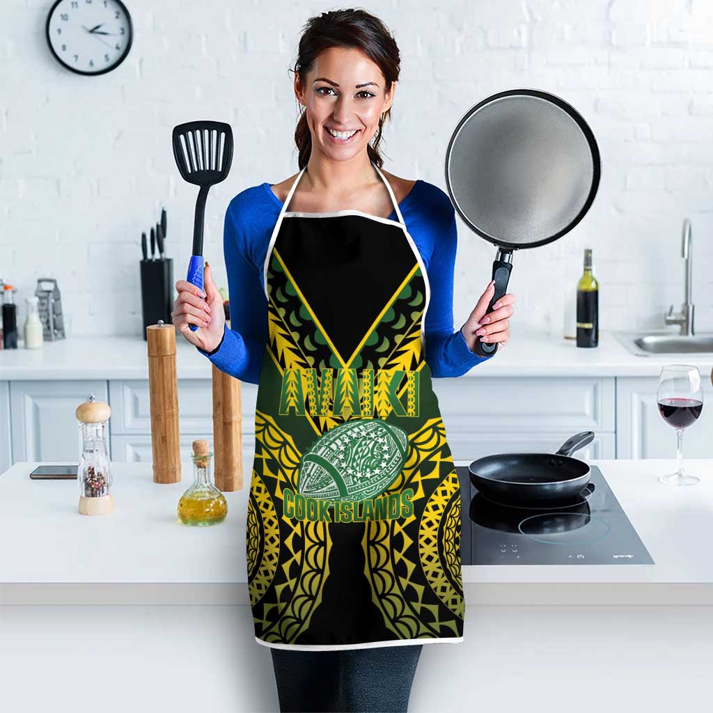 Avaiki Cook Islands Rugby Apron Kuki Airani Tatau Black - Aussie Hoodie