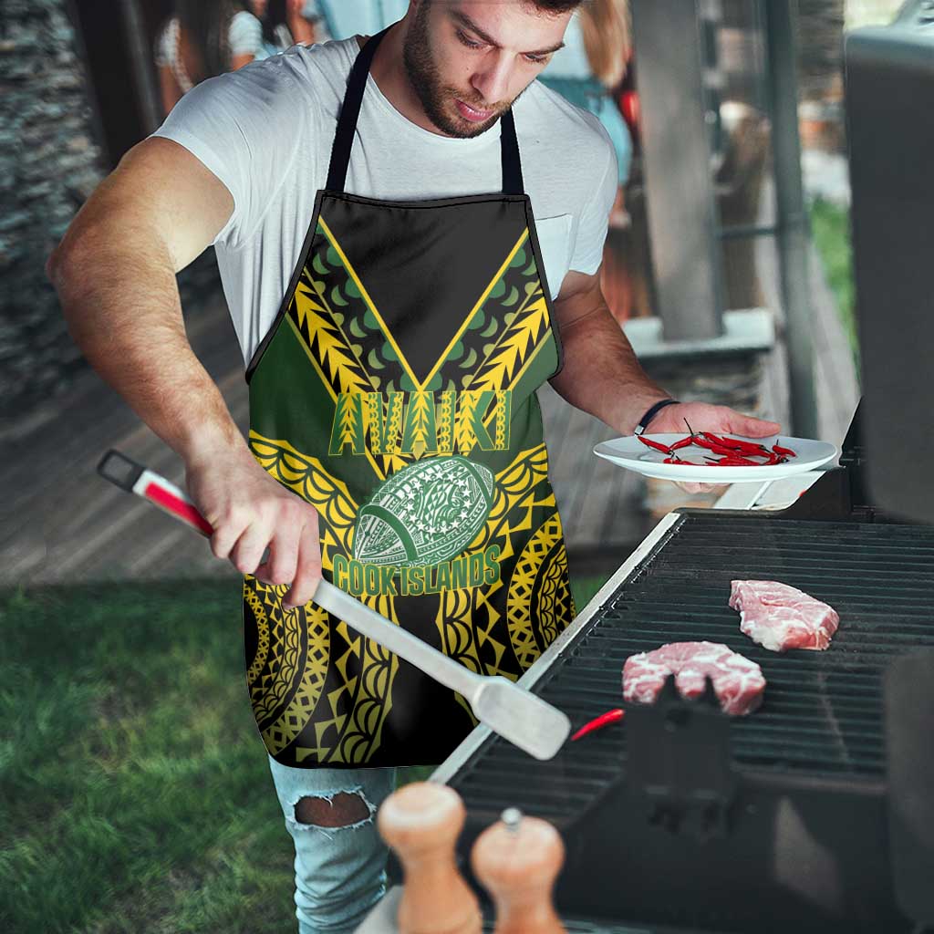 Avaiki Cook Islands Rugby Apron Kuki Airani Tatau Black - Aussie Hoodie