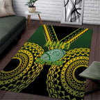 Avaiki Cook Islands Rugby Area Rug Kuki Airani Tatau Black - Aussie Hoodie
