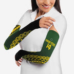 Custom Avaiki Cook Islands Rugby Arm Sleeves Kuki Airani Tatau Black - Aussie Hoodie
