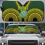 Avaiki Cook Islands Rugby Auto Sun Shade Kuki Airani Tatau Black - Aussie Hoodie