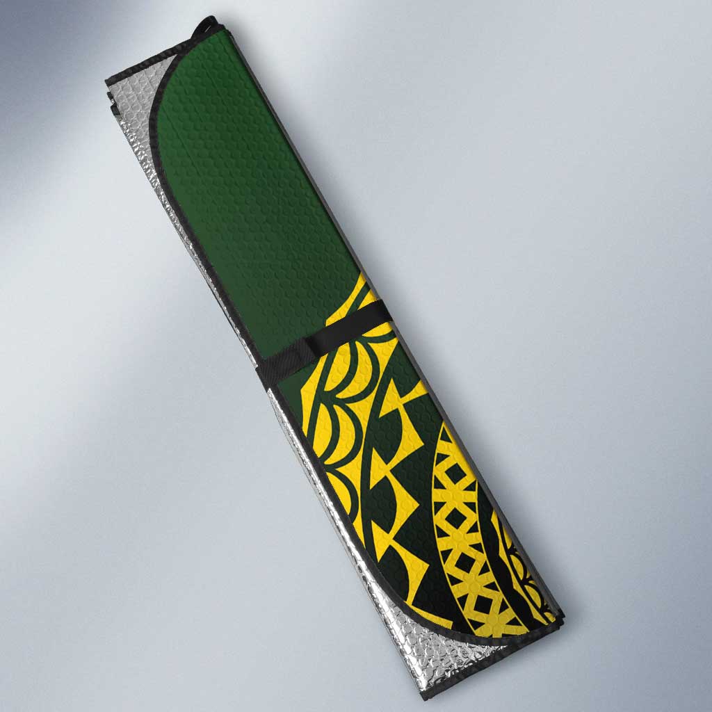 Avaiki Cook Islands Rugby Auto Sun Shade Kuki Airani Tatau Black - Aussie Hoodie