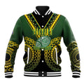 Custom Avaiki Cook Islands Rugby Baseball Jacket Kuki Airani Tatau Black - Aussie Hoodie