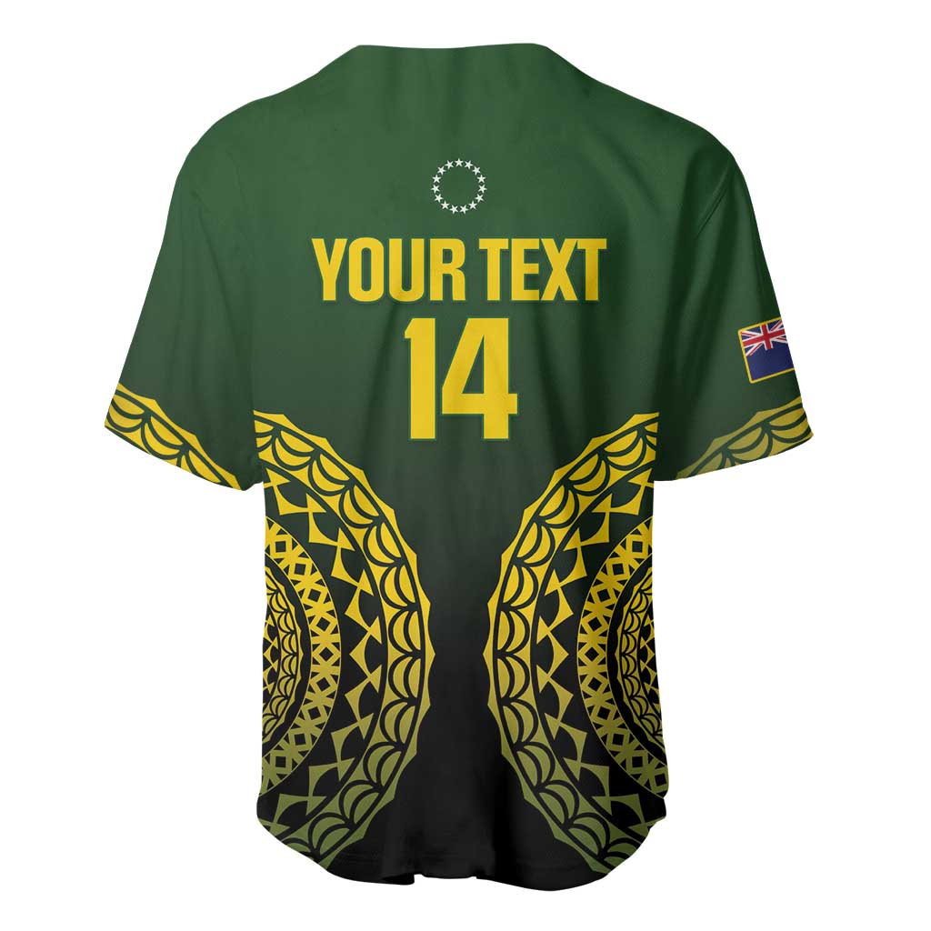 Custom Avaiki Cook Islands Rugby Baseball Jersey Kuki Airani Tatau Black - Aussie Hoodie