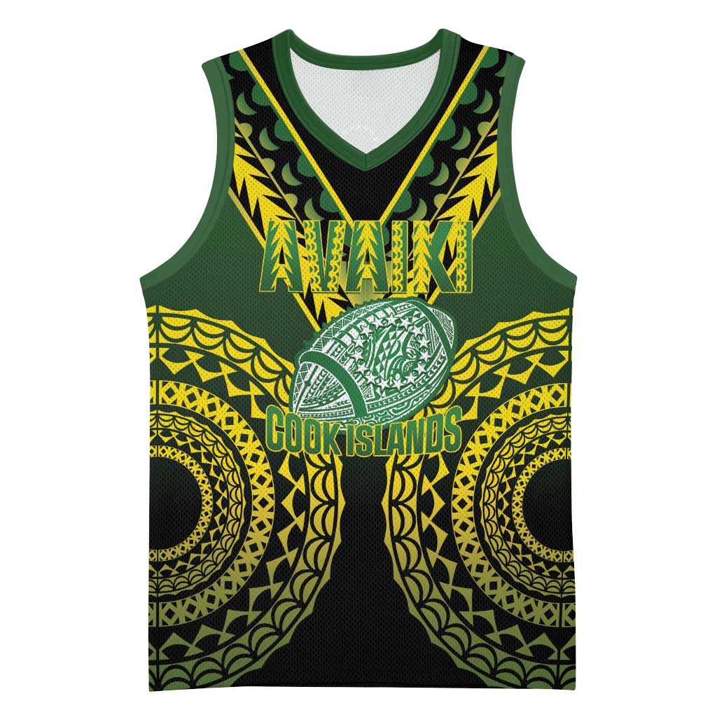 Custom Avaiki Cook Islands Rugby Basketball Jersey Kuki Airani Tatau Black - Aussie Hoodie