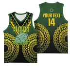 Custom Avaiki Cook Islands Rugby Basketball Jersey Kuki Airani Tatau Black - Aussie Hoodie