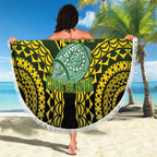 Avaiki Cook Islands Rugby Beach Blanket Kuki Airani Tatau Black - Aussie Hoodie