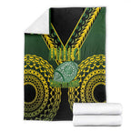 Avaiki Cook Islands Rugby Blanket Kuki Airani Tatau Black - Aussie Hoodie