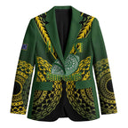 Custom Avaiki Cook Islands Rugby Blazer Kuki Airani Tatau Black - Aussie Hoodie