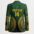 Custom Avaiki Cook Islands Rugby Blazer Kuki Airani Tatau Black - Aussie Hoodie
