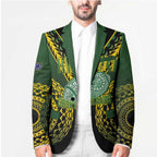 Custom Avaiki Cook Islands Rugby Blazer Kuki Airani Tatau Black - Aussie Hoodie