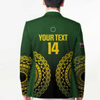 Custom Avaiki Cook Islands Rugby Blazer Kuki Airani Tatau Black - Aussie Hoodie