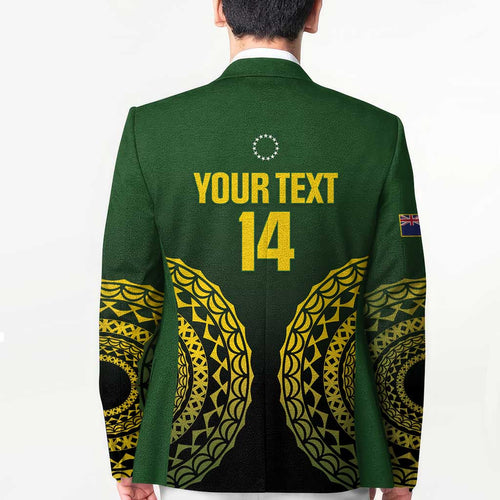 Custom Avaiki Cook Islands Rugby Blazer Kuki Airani Tatau Black - Aussie Hoodie