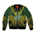 Custom Avaiki Cook Islands Rugby Bomber Jacket Kuki Airani Tatau Black - Aussie Hoodie
