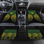 Custom Avaiki Cook Islands Rugby Car Mats Kuki Airani Tatau Black - Aussie Hoodie