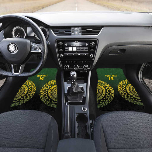Custom Avaiki Cook Islands Rugby Car Mats Kuki Airani Tatau Black - Aussie Hoodie