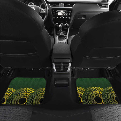 Custom Avaiki Cook Islands Rugby Car Mats Kuki Airani Tatau Black - Aussie Hoodie