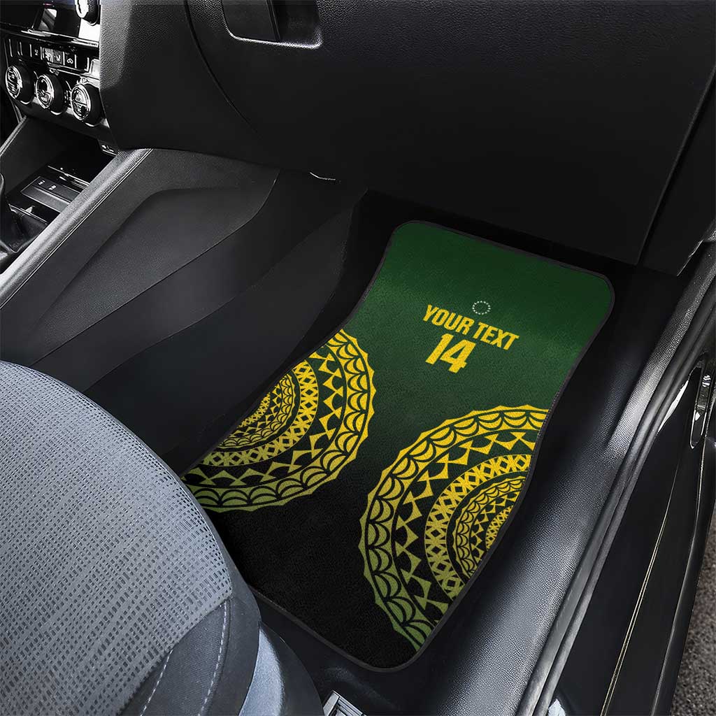 Custom Avaiki Cook Islands Rugby Car Mats Kuki Airani Tatau Black - Aussie Hoodie