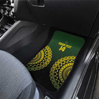 Custom Avaiki Cook Islands Rugby Car Mats Kuki Airani Tatau Black - Aussie Hoodie