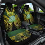 Avaiki Cook Islands Rugby Car Seat Cover Kuki Airani Tatau Black - Aussie Hoodie