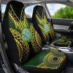 Avaiki Cook Islands Rugby Car Seat Cover Kuki Airani Tatau Black - Aussie Hoodie