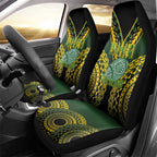 Avaiki Cook Islands Rugby Car Seat Cover Kuki Airani Tatau Black - Aussie Hoodie