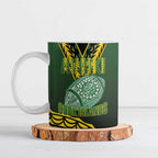 Custom Avaiki Cook Islands Rugby Ceramic Mug Kuki Airani Tatau Black - Aussie Hoodie