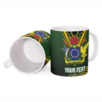 Custom Avaiki Cook Islands Rugby Ceramic Mug Kuki Airani Tatau Black - Aussie Hoodie