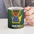 Custom Avaiki Cook Islands Rugby Ceramic Mug Kuki Airani Tatau Black - Aussie Hoodie