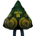 Custom Avaiki Cook Islands Rugby Cloak Kuki Airani Tatau Black - Aussie Hoodie