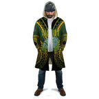 Custom Avaiki Cook Islands Rugby Cloak Kuki Airani Tatau Black - Aussie Hoodie