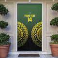 Custom Avaiki Cook Islands Rugby Door Cover Kuki Airani Tatau Black - Aussie Hoodie
