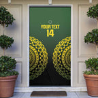 Custom Avaiki Cook Islands Rugby Door Cover Kuki Airani Tatau Black - Aussie Hoodie