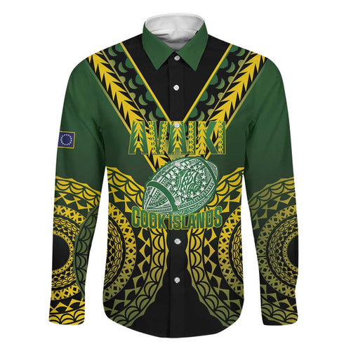 Custom Avaiki Cook Islands Rugby Family Matching Mermaid Dress and Hawaiian Shirt Kuki Airani Tatau Black - Aussie Hoodie