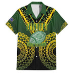 Custom Avaiki Cook Islands Rugby Family Matching Puletasi and Hawaiian Shirt Kuki Airani Tatau Black - Aussie Hoodie