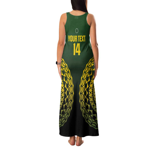 Custom Avaiki Cook Islands Rugby Family Matching Tank Maxi Dress and Hawaiian Shirt Kuki Airani Tatau Black - Aussie Hoodie